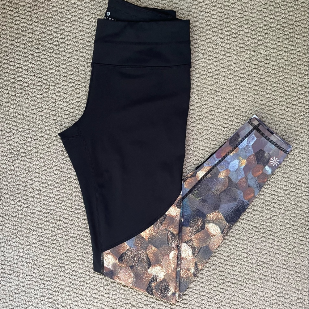 ✨HP✨Athleta Asymmetrical Mesh Sonar Leggings